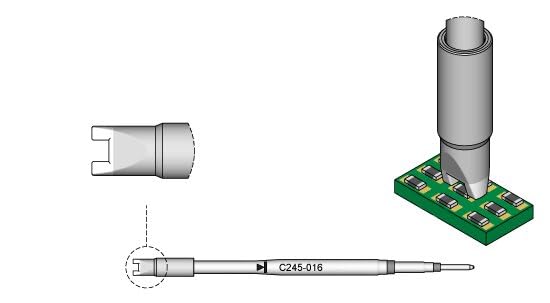 Jbc C245016 SMD Desoldering Tip for T245