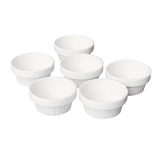 4 Cinf+Porcelain+Ramekins+Microwave+Dishwasher