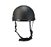 Low Profile Novelty Harley Chopper Motorcycle Half Helmet Skull Cap Flat Matte Black (Small 21 1/2