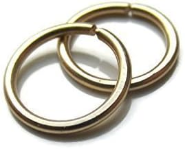 Sale Solid 14K Yellow Gold Small Hoop Earrings Cartilage Rings Snug Fit 18Gauge 8mm One Pair