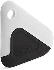KOHLER Kitchen Pot and Pan Dish Scraper, Silicone and Nylon, Heat Resistant, White and Charcoal