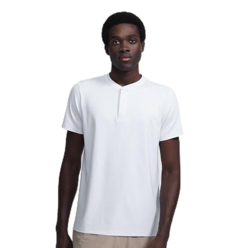 Camiseta Henley Core Masculino Branco PP