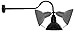 Gooseneck Barn Light Fixture (1 Pack) - Black - Adjustable 10