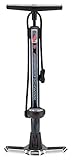 Schwinn Air Center Plus Floor Pump for Bicycles with Gauge Fits Schrader and Presta Valve Types Navy Blue