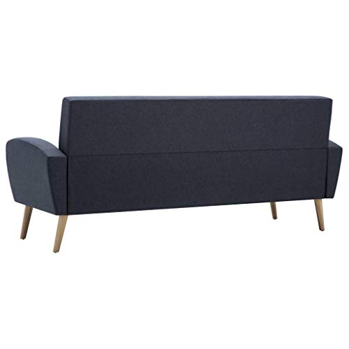 Festnight-Divano-Chesterfield-a-3-Posti-in-Tessuto-Design-Moderno-Grigio-Scuro-per-SoggiornoSalotto-e-Ufficio