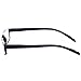 Kerecsen Reading glasses 2 Pair Half Moon Half Frame Readers Spring Hinge Men and Women Glasses (2 Pack Black, 1.50)