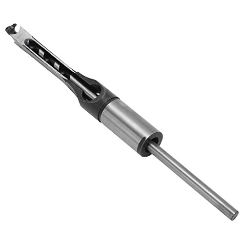 TOOGOO 7pcs 1/4 to 1/2 Square Hole Drill Bit 45 Steel Mortising Drilling Woodworking Tools
