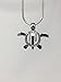 Official Precious Pearl by KW Products, Cultured Pearl in Oyster Heart pendant with Rhodium Plated Chain Turtle Pendant
