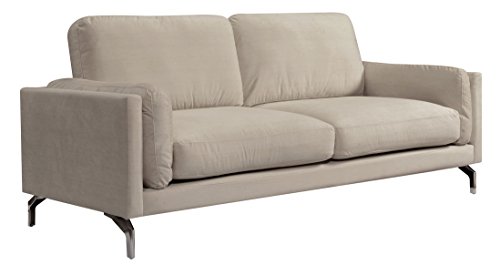 Elle Decor Remi Sofa, Fabric, Cream