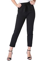 Pantalones de papel para dama con bolsillos