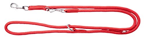 Dingo Leash for Dog, Adjustable 120 - 200 cm Range, Made of Cord, Red 10358
