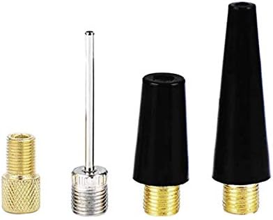 バルブアダプター 自転車バルブ変換アダプター 仏式米式変換ボール針テーパーノズル 浮輪 ボール用空気入れ4セット