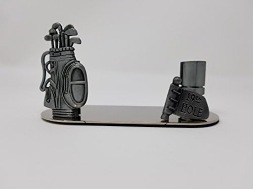 Metal Golf Business Card Holder (Silver)