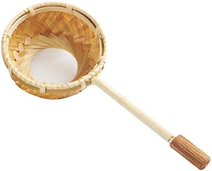 Jungles Long Handled Tea Strainer, Japanese Style Tea Ceremony Bamboo Tea Filter Tea Strainer Bamboo Filter Spoon Tea Diffuser for Loose Ttea