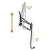 Impact Mounts Above Fireplace Pull-Down Full-Motion TV Wall Mantel Mount 77lbs for 43