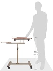 Seville Classics Solid-Top Height Adjustable Mobile