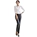 Soly Tech New Women Office Lady OL T-Shirt Working Business Nursing Career Tops Blouse White