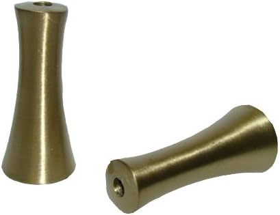 Pandoras Upholstery 2 x Matt Brass Blind Acorn - Shower Light Cord Weight Pull