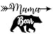 YttBuy-Mama Bear Mom Life Black Decal Vinyl Sticker|Cars Trucks Vans Walls Laptop| Black |5.5 x 3.5 in
