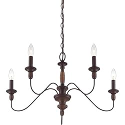 Quoizel HK5005TC Holbrook Chandelier, 5-Light, 300