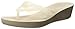 Crocs Women's Isabella Wedge Flip W Flop, Oyster/Cobblestone, 9 M US