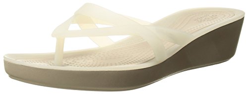 crocs isabella wedge flip