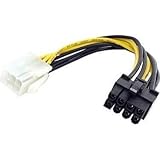 PCIe Power 6pin to 8pin (6+2) adapter cable from Patton Power Essentials