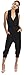 ViV Collection Solid Spaghetti Strap Harem Jumper