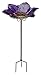 Regal Art & Gift Bird Feeder/Bath with stand, Birdwatching essential, Durable Glass & Metal, Outdoor Decor, Easy-Fill, Heavy duty poles, Ideal for Porch, Patio, Backyard, Garden - 12”L x 12”W x 25”H