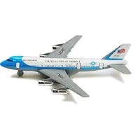 MW082 New 8" Diecast Toy Passenger Airplane Jet 747 Look Alike Plane Pull Back Action