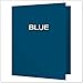 Oxford Two-Pocket Folders w/Fasteners, Blue, Letter Size, 25 per box (57702)