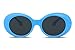 FEISEDY Sunglasses White Oval Clout Goggles for Women Men Retro Round Trendy Rimmed Clueless Costume Frame B2253