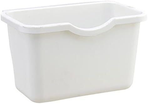 Battletter Hanging Wall-Mounted Trash Can Suspension Type Storage Barrel (white)