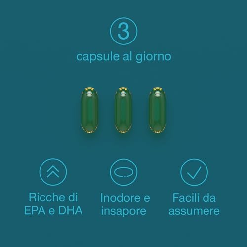 Omega 3 Olio di Pesce - 3000 Milligrammi - Tripla Potenza - Alto Dosaggio