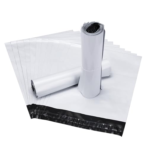 Carehabi 100 Pezzi Busta di Plastica Spedizione, 25x36cm Imballaggio Pacchetto Resistente all'acqua e alla Polvere Sacchetto Invia Pacchetti Vinted Imballaggio Pacchetto
