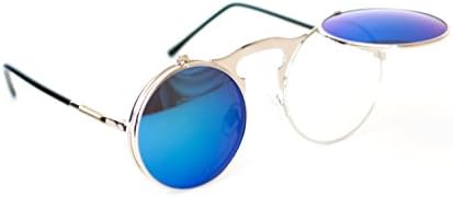Vintage Steampunk Designer Metal Retro Sunglasses Round