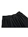 uxcell Men Solid Black Elastic Waist Slant Pockets Harem Pants 32-34 Black