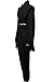 Cosplaysky Adult Tunic Hooded Robe Outfit for Jedi Costume Black Version