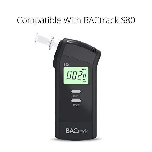 120 Pieces Breathalyzer Mouthpieces Compatible with S80 and S75 Breath Alcohol Testers (120 Pcs)