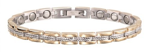 Sabona Lady Executive Regal Duet Magnetic Bracelet, Size Small