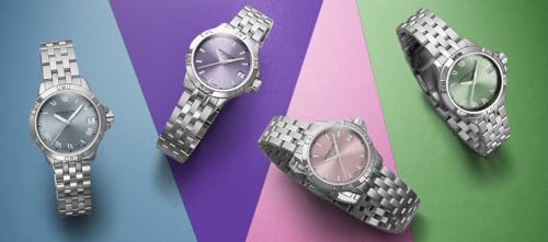 RAYMOND WEIL Tango Classic Women's Watch, Quartz, Pink Dial, Indexes, Stainless Steel Bracelet, 30mm (Model: 5960-ST-80001)