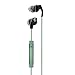 Skullcandy Method Sweat Resistant Sport Earbud with In-Line Microphone and Remote, Lightweight and Secure In-Ear Fit for Running and Exercise, Cable Management Clip for Workouts, Black/Mint