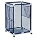 Modern Blue Pool Storage Bin - Large | Perfect Contemporary Nylon Mesh Basket Organizer For Your Goggles, Beach Balls, Floats, Swim Toys and Accessories | Air Dry Items Quickly & Easily Roll The Mesh Storage Bins To Your Home Garage or Shed