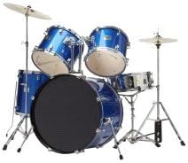 5 Pc Blue Drum Set