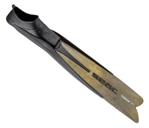 SEAC Talent, Semi-Long Fins for spearfishing, free diving and diving, camo brown, 47/48