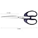 Ktrio Scissors for Office Stainless Steel Scissors Sharp Scissors Office Scissors Home Cutting 8 Inch Scissors Reduced Effort with Long Blade Anti-Rust Straight-Handle Pointed Tip Scissors Blue 2 Pack