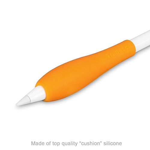 Tranesca Ergonomic grip holder for Apple Pencil-Orange(Must have apple pencil accessory)