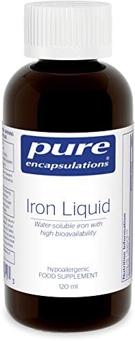 Pure Encapsulations - Iron Liquid - Water-Soluble Iron with High Bioavailability - 120 ml
