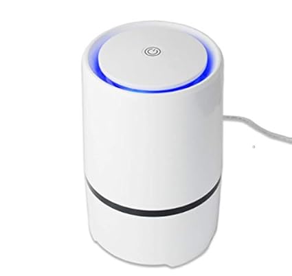 Alanchi Small Desk Bedrooms Air Purifier Usb Air Cleaner With True Hepa Filter For Reduce Allergens Odors Dust Mold Germs Smoke For Small Room Up To