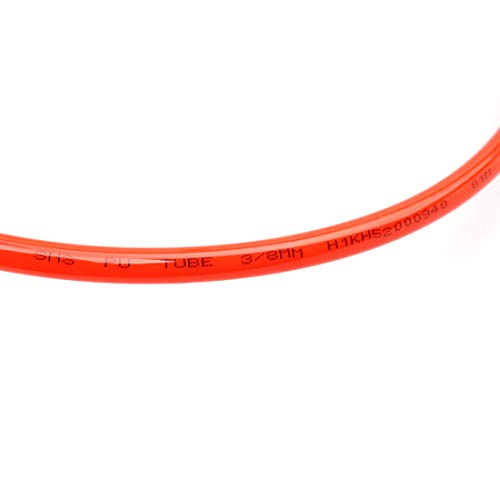 SNS Pneumatic Od 3/8" 10 Meters Red Color PU Pneumatic Air Tubing Pipe Hose for Air line or Fluid Transfer